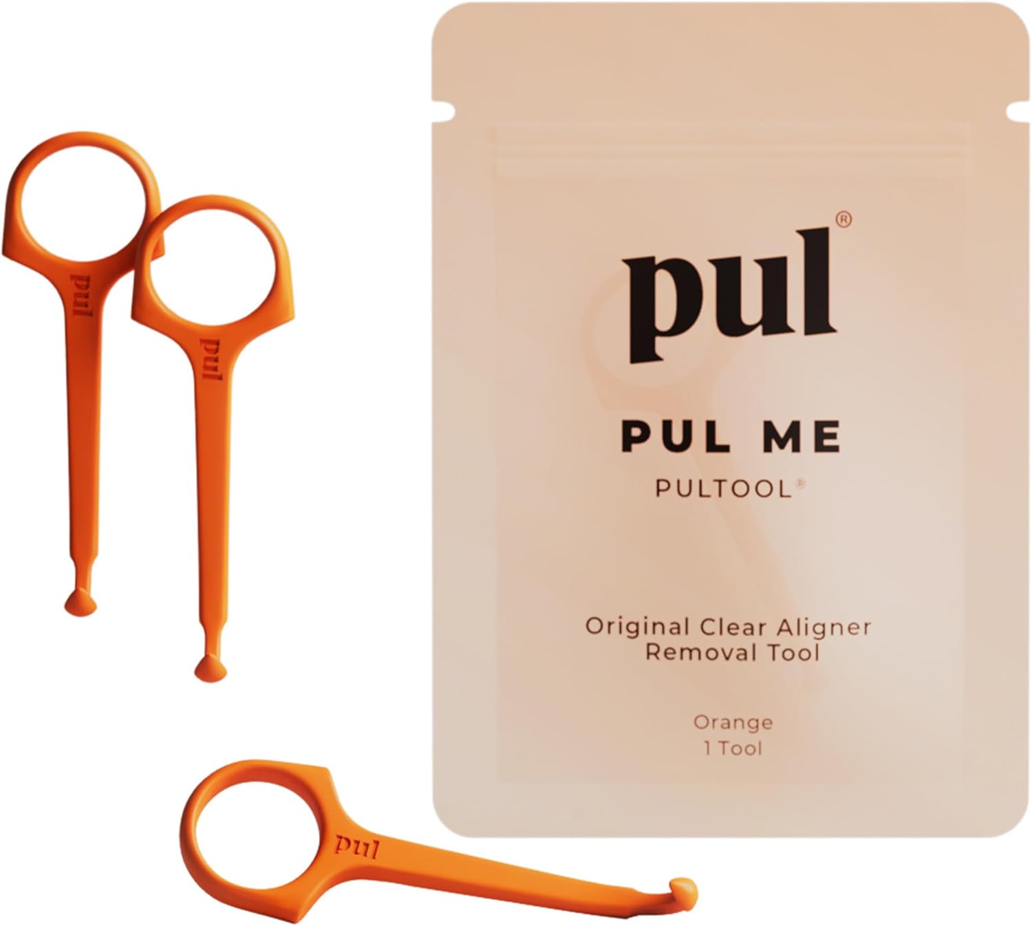 The Pultool Store PUL Aligner Removal Tool | Safe and Hygienic Hook for Invisalign and Retainer | Gentle BPA Free Design for Everyday Use | Pack of 3