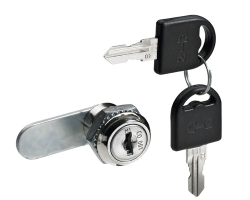 Hettich Cylinder lever lock, nickel-plated