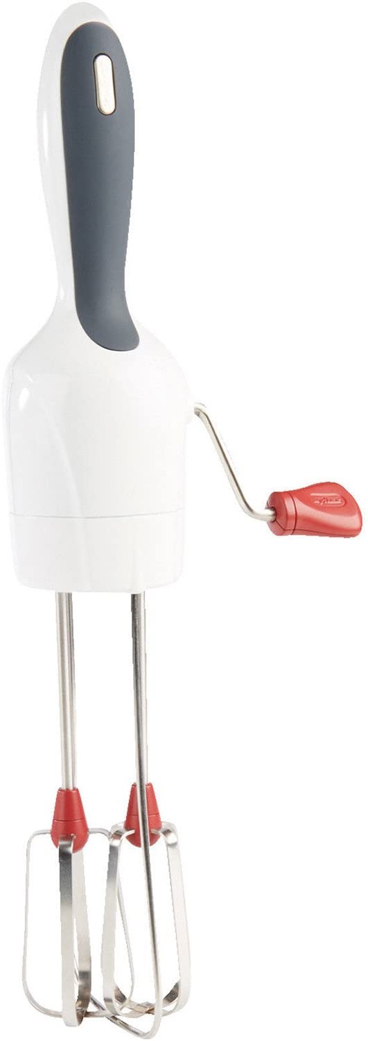 Zyliss E970042 Whisk with Crank Kitchen Set, Plastic, white, 32 x 13 x 6 cm