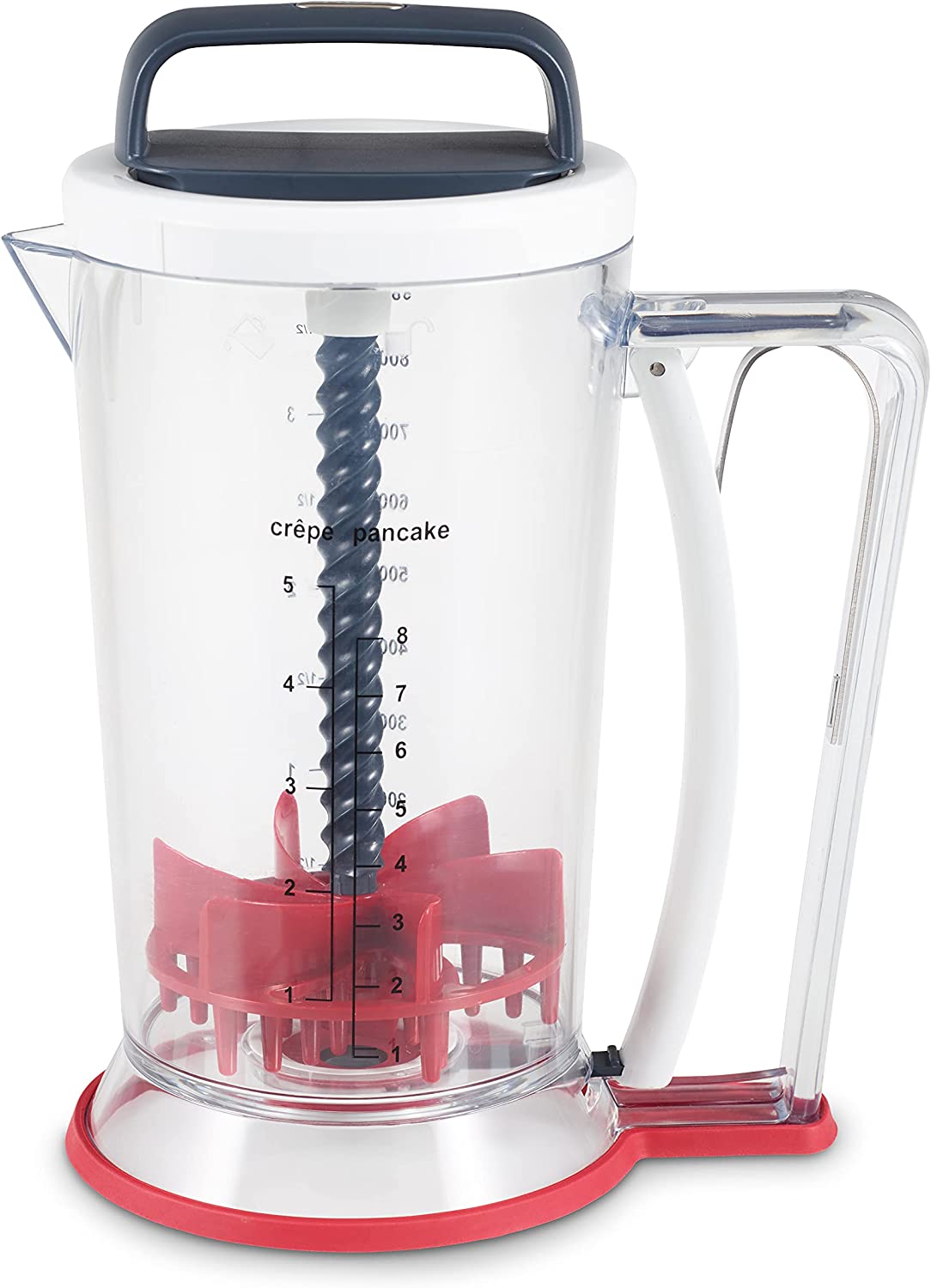 ZYLISS Smooth Blend - 2 in 1 Dough Blender and Dough Dispenser in One - Pancakes, Crepes, Muffins and Waffles Dough - Quick | Easy | Clean 900ml