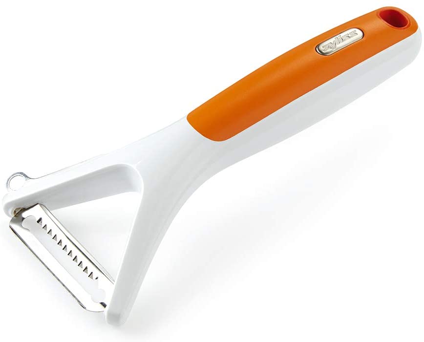 Zyliss Julienne Peeler - Peeler for Fine Julienne Strips of Carrots, Courgettes, Apples and More - Extra Sharp Stainless Steel Blade and Comfortable Hold - 17 x 8.5 x 3 cm