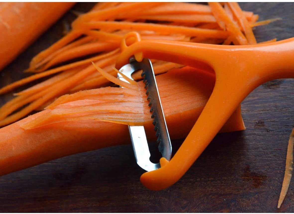 Zyliss ZYL71704 Vegetable Peeler, Stainless Steel Blade, Orange