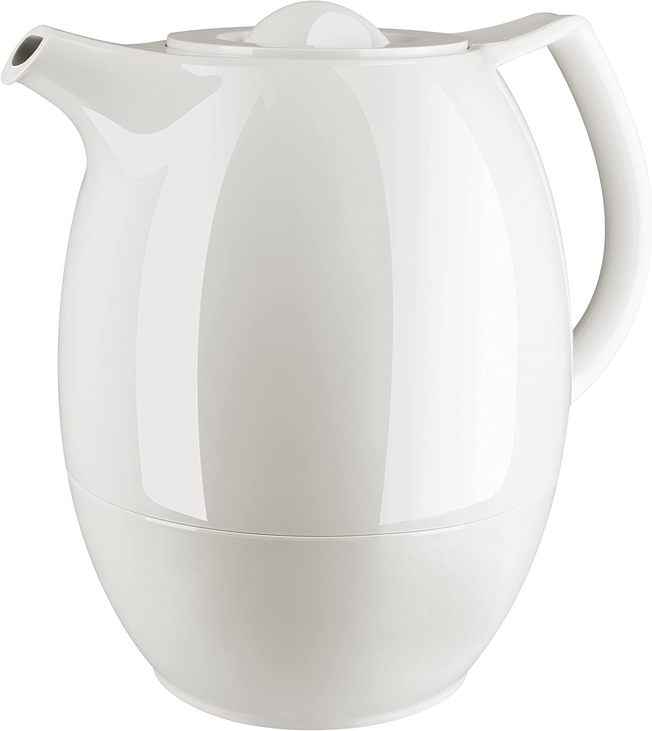 Emsa ELLIPSE 503692 Thermos Jug with Tea Filter 1.0 L White